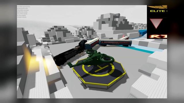 POLAR EXPRESS 1225 WINTER ICE LAND! - TRAINZ CRASHED! - ROBLOX