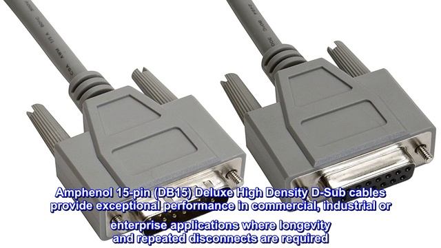 Great product - Amphenol CS-DSDMDB15MF-015 15-Pin DB15 Deluxe D-Sub Cable, Shielded, Male/Female, смотреть онлайн