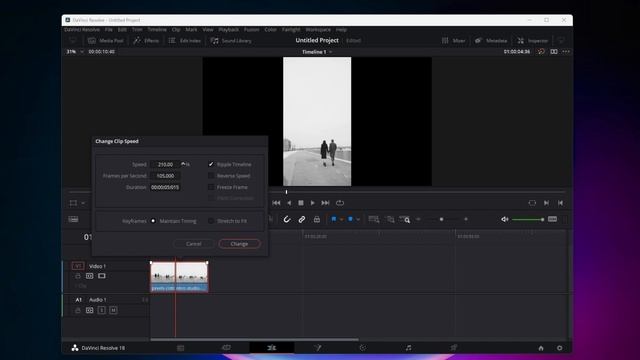 How To Change Clip Speed In DaVinci Resolve 18 - 2025