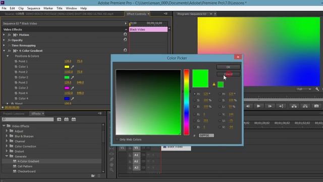 دورة Adobe Premiere pro CC للمبتدئين | الدرس 16 | شرح الدمج Blend Mode | ازالة خلفية الالفا Alpha