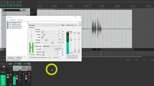 REAPER: Rauschen, Atmen, Schmatzer & Störgeräusche entfernen смотреть онлайн