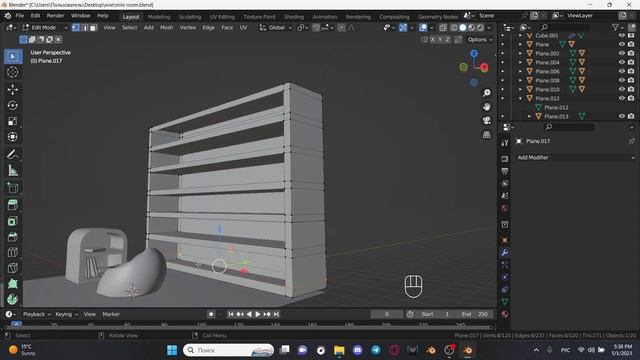 HOW I MADE a room. Fabric simulation. Beanbag chair(Sacco) in Blender смотреть онлайн