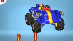 Мультфильм конструктор. Джип. Детское приложение Build and Play