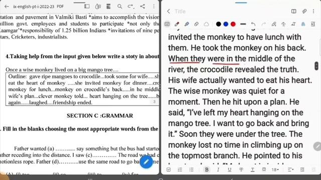 Class-9 English pt-1 paper kvs question paper/ PT-1 paper Class-9 kendriya vidyalaya question смотреть онлайн