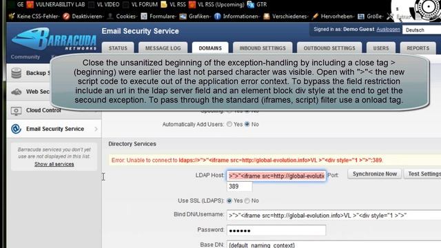 BugBounty Barracuda Networks Email Security Appliance Application Filter Bypass Vulnerability смотреть онлайн
