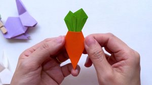 Морковка из бумаги | Легкие Поделки для детей своими руками | DIY