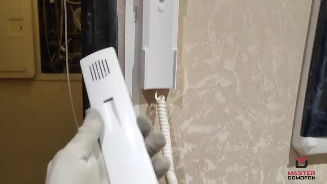 Установка трубки домофона Цифрал КМ-2НО в квартире. Монтаж трубки домофона CYFRAL КМ-2НО. смотреть онлайн
