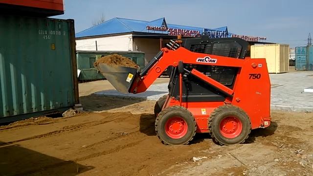 Фронтальный погрузчик WeCan GM750, работа 3