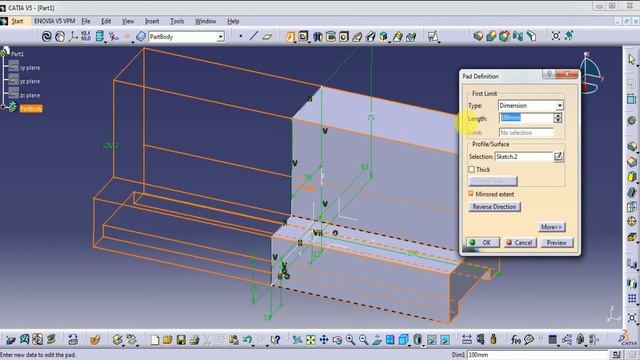 #CATIA V5 TUTORIALS# || EX 20-45 || ENGINEERING DRAWING || PART MODEL смотреть онлайн