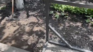 САРАЙ ИЗ ПРОФИЛЬНОЙ ТРУБЫ и профлиста, 7х3, сваи, своими руками!!!