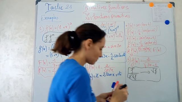 Tactic 21 Day 10 Before Bac Hot Examples For Primitives Functions Le Chaud Des Primitives