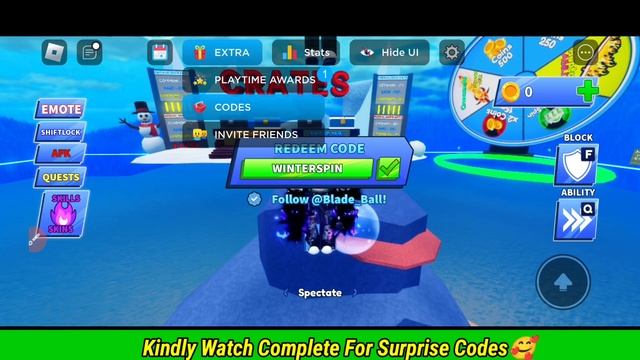 ⚠️NEW!! Update⚠️ALL WORKING CODES FOR BLADE BALL IN 2024 - ROBLOX BLADE BALL CODES смотреть онлайн