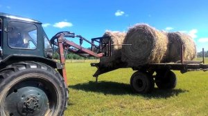 Самодельный кун на заднюю навеску трактора