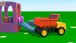 Мультфильмы про машинки. На детской площадке. Самосвал