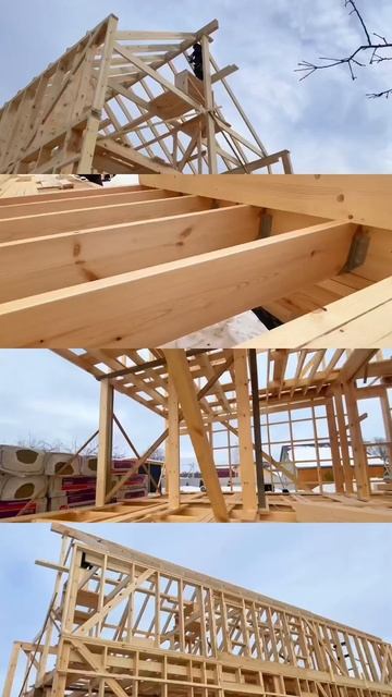 Индивидуальный проект в Чеховском районе 🏠 | Возведение каркаса #барнхаус #каркасныйдом #барн смотреть онлайн