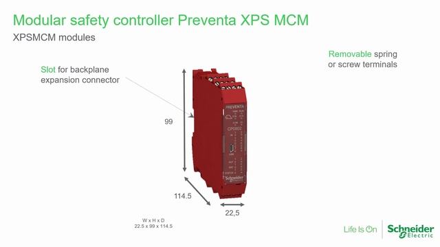 Modular Safety Controller XPS MCM | Schneider Electric смотреть онлайн