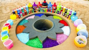 Как сделать цветок из Orbeez, шариков Fanta, Mtn Dew, Coca-Cola против Mentos и популярных газировок