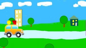 Мультфильмы про машинки - геометрические фигуры - развивающий мультик