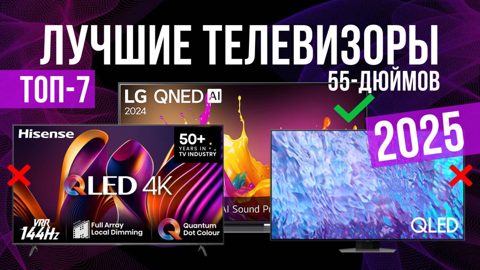 Рейтинг лучших 55-дюймовых телевизоров: ТОП-7 моделей для покупки 2025 года смотреть онлайн