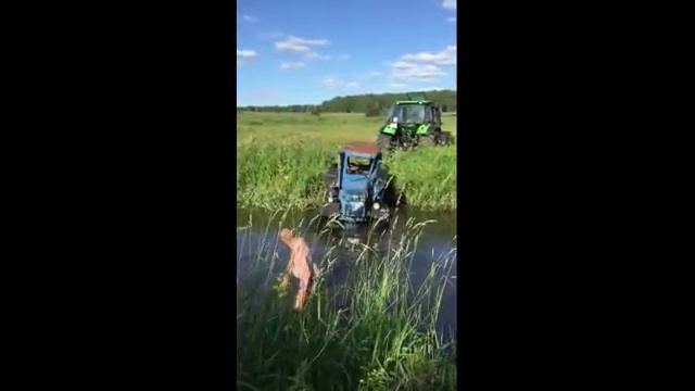 Спасение трактора Т40