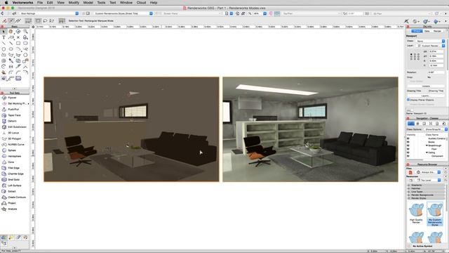 Rendering in Vectorworks - Indirect Lighting смотреть онлайн