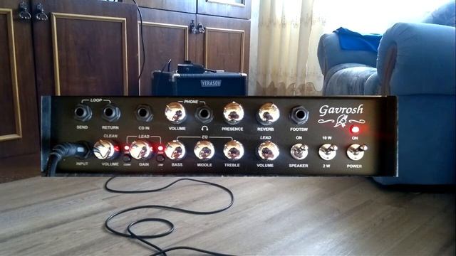 Ерасов Гаврош 12L проба режим Lead/Gain 10W.