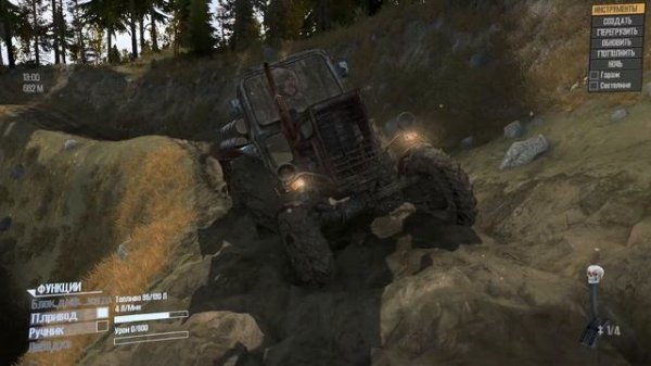 Spintires MudRunner.Советский Трактор МТЗ 82. Чудовищное бездорожье