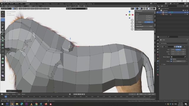 How to make a 3d Lion model in blender/ANIMAL смотреть онлайн