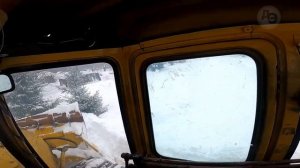 ✔Бульдозер Т-170 бьём дороги  с нарощенным косым отвалом/✅A T-170 bulldozer with an enlarged blade