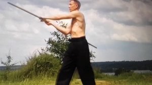 боевые искуства на палках. Вращение палкой.