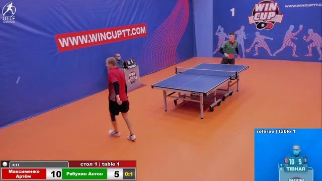 Максименко Артём Рябухин Антон Турнир Восток 1 WINCUP 28.12.21 Прямая трансляция Зал 1 смотреть онлайн