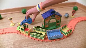 Мультфильм Поезд динозавров для малышей - геометрические фигуры