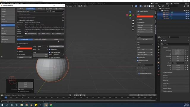 Blender tutorial | screen cast keys overlay | แสดงปุ่มและเมาส์ที่เราใช้บนหน้าจอ смотреть онлайн