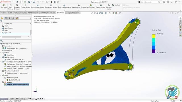 SOLIDWORKS Simulation - Topology Optimization смотреть онлайн