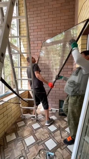 Установка окон #пластиковыеокна смотреть онлайн