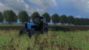 КУЛЬТИВАЦИЯ НА МТЗ 82.1 С НАПАРНИКОМ НА ЮМЗ-6 [FS-13]