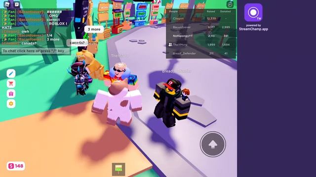 Roblox Live stream Pls donate raising only getting nuked LIVE🔴 Waiting for hazem to join vip server смотреть онлайн