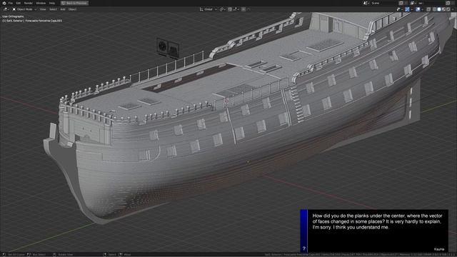 74 Gun - Ship of the Line | Build Log [4] - Blender смотреть онлайн