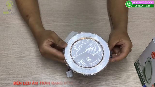 Đèn LED âm trần Rạng Đông Downlight đổi màu 12W AT10L viền vàng/bạc смотреть онлайн