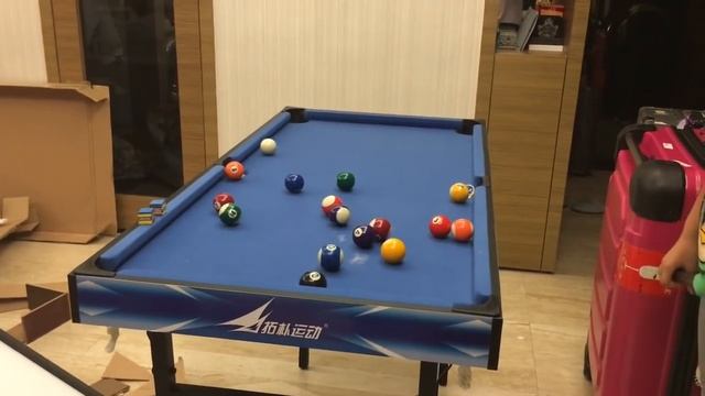 Unboxing The 4 in 1 Pool Table | Table Tennis , Chinese Chess , 8 Ball Pool, and air Hockey !!! смотреть онлайн