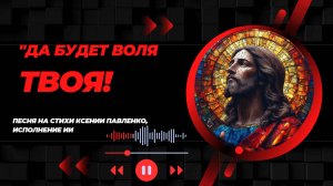 «ДА БУДЕТ ВОЛЯ ТВОЯ « песня на стихи Ксении Павленко