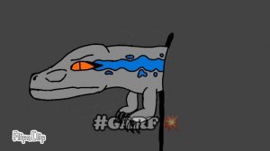 Велоцираптор Блю анимация