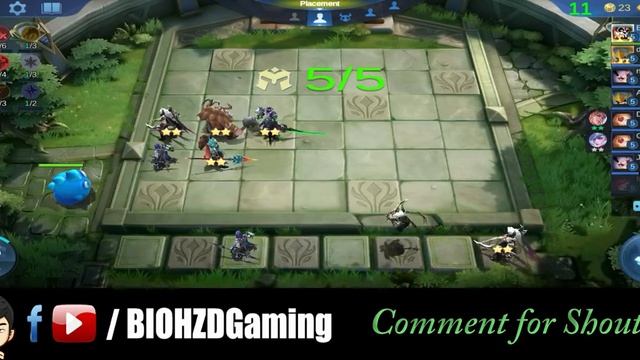 MAGIC CHESS (MOBILE LEGENDS) FIRST GAME - 6 WEAPON MASTER + NORTHERN VALE COMBO