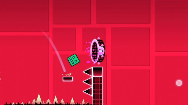 Прохождение 2 уровня в Geometry Dash Lite.