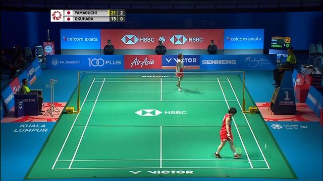 SF | WS | Akane YAMAGUCHI (JPN) [4] vs Nozomi OKUHARA (JPN) [2] | BWF 2019 смотреть онлайн