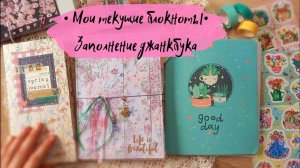 Мои текущие блокноты/ Заполнение джанкбука /Чем отличается оформление личного дневника от джанкбука