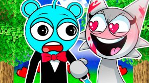 ВЕНДА ВЛЮБИЛАСЬ и ПОЦЕЛОВАЛА СКАЙ у НИХ СВАДЬБА СПРУНКИ в МАЙНКРАФТ