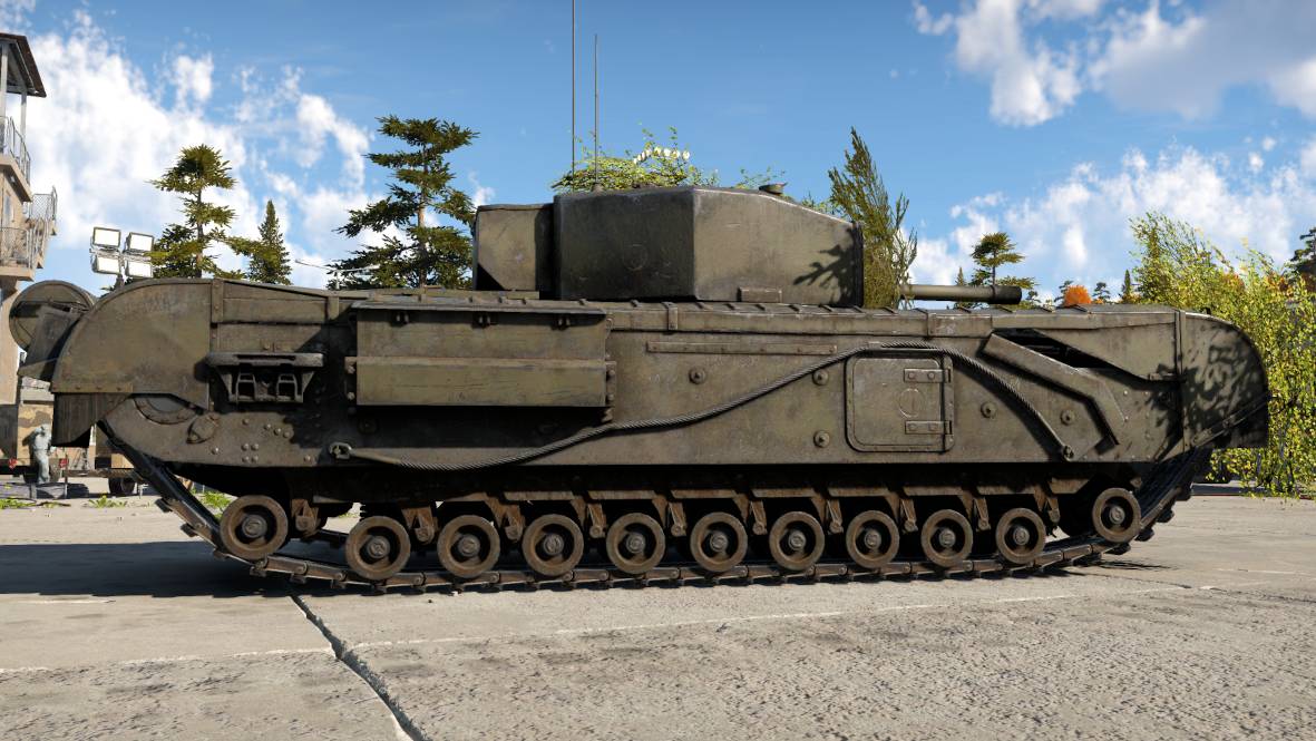 Играю на тяжелом британском танке Churchill III в War Thunder. смотреть онлайн