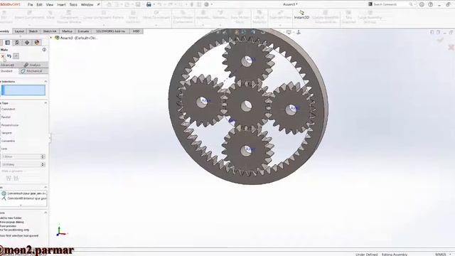 Solidworks Tutorial : Epicyclic Gear Train Animation in Just 10 Minute #Solidworks смотреть онлайн