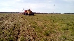 К-700 на спарках + Агратор анкер 9,8. К-700 + Agrator Ancer 9800.